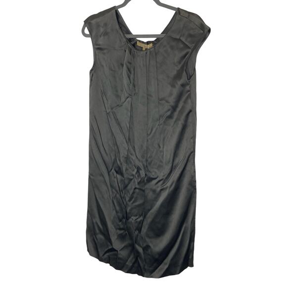 Michael Kors Designer Line Mini Shift Dress Cap Sleeve Pleated Made in Italy Sz6 - Picture 1 of 6